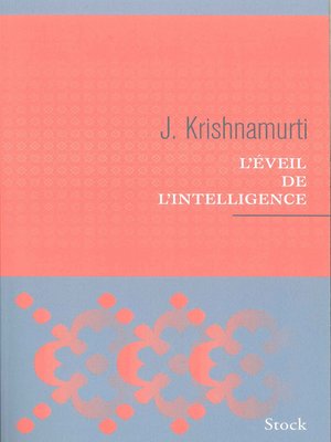 cover image of L'éveil de l'intelligence